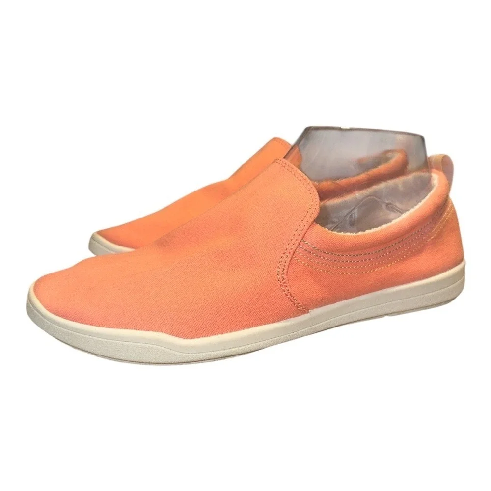 Vionic Beach Marshall Womens Coral Canvas Slip On Sneaker, 8